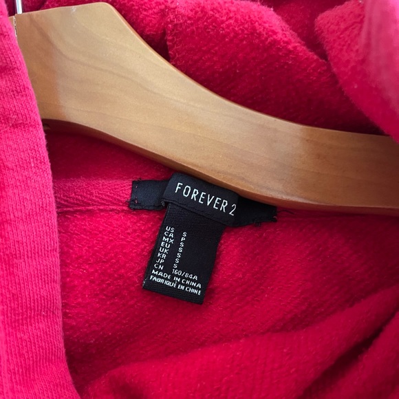 Forever 21 Red Tiger Cropped Hoodie - Picture 3 of 3